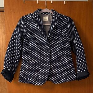 GAP Navy Polka Dot Blazer